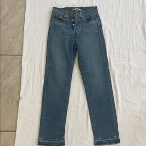 Levi's Straight-Leg Jeans in Dark Blue Wash